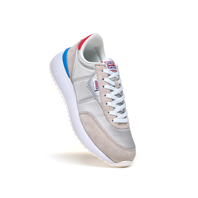 TREEPERI Running Shoes Unisex Low Top Light Gray
