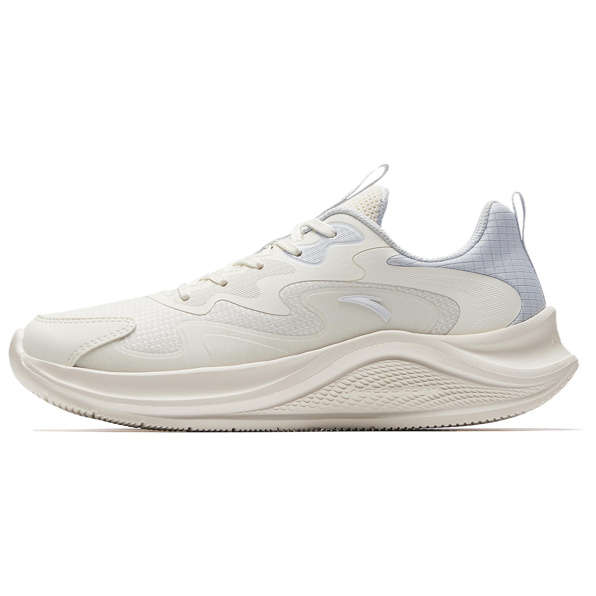 Anta Cushioning Abrasion Resistant Lightweight Height Increasing Low top Casual Running Shoes Women’s White Purple