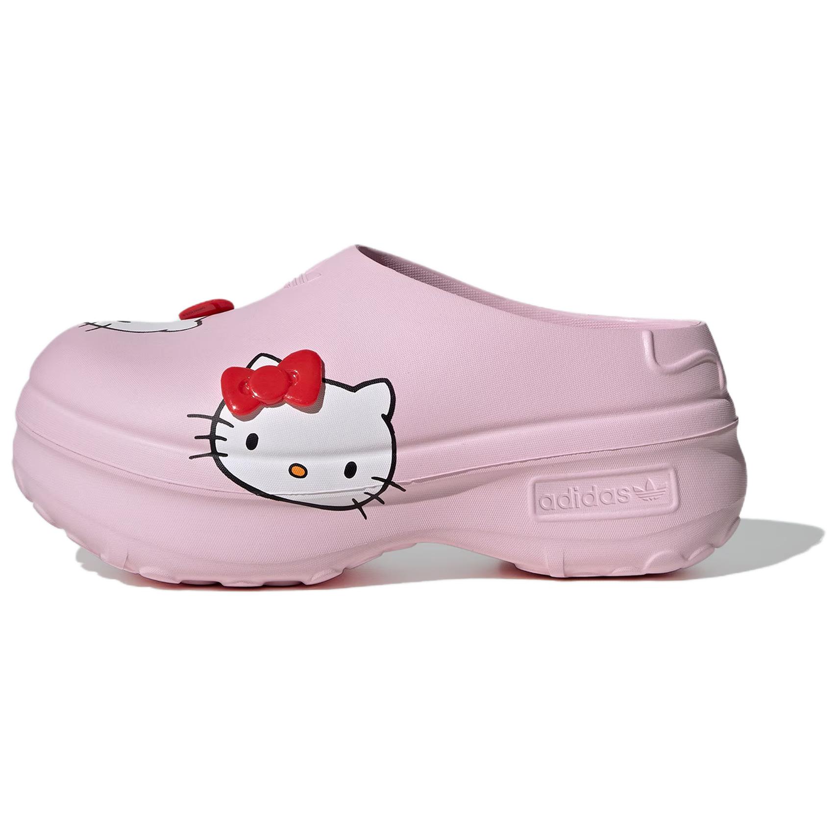Hello Kitty/Hello Kitty x adidas originals AdiFOM Stan Smith Мюли Удобный и милый дезодорант нескользящие пакет голова тапки женский розовый