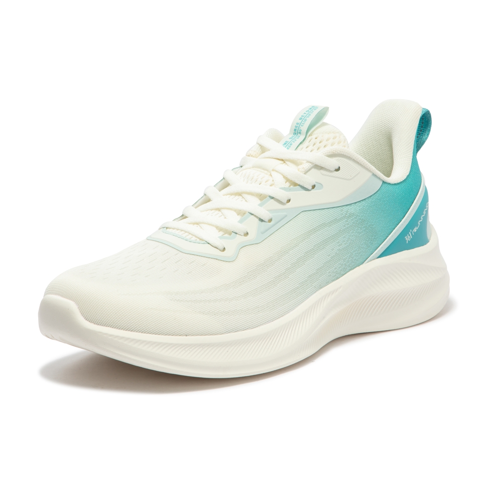 361° Cushioning Slip Resistant Abrasion Resistant Breathable Low top Running Shoes Men’s White Green