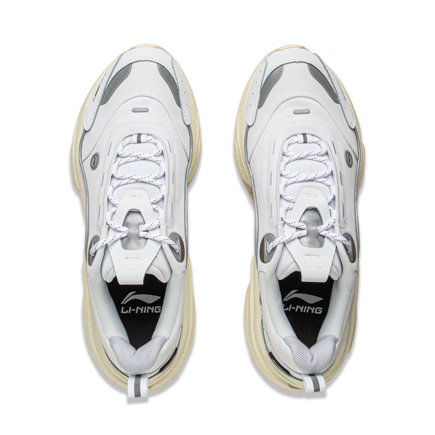 Li Ning Cushioning Rebound Low top Running Shoes Men’s Standard White