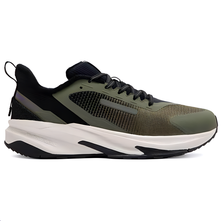 361° Yushan Rain Screen Comfortable Fleece Lined Abrasion Resistant Thermal Low top Running Shoes Men’s Green Black