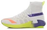 Li Ning Running Shoes Unisex High Top White/Purple/Yellow