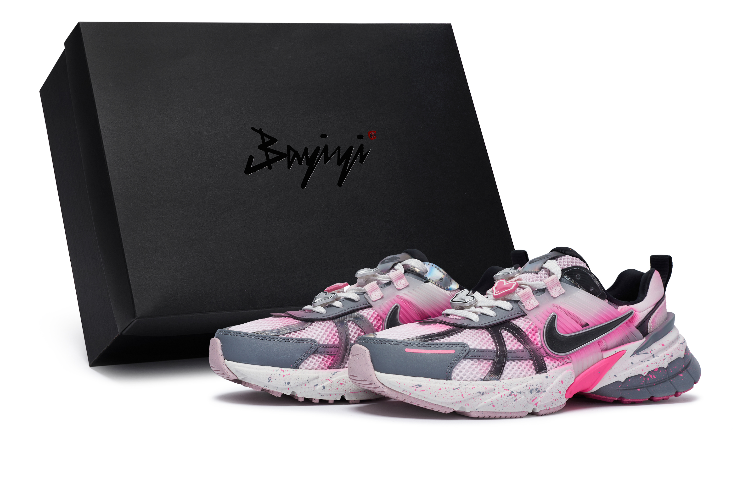 Nike V2K Run Low top Running Shoes Women’s Pink Gray