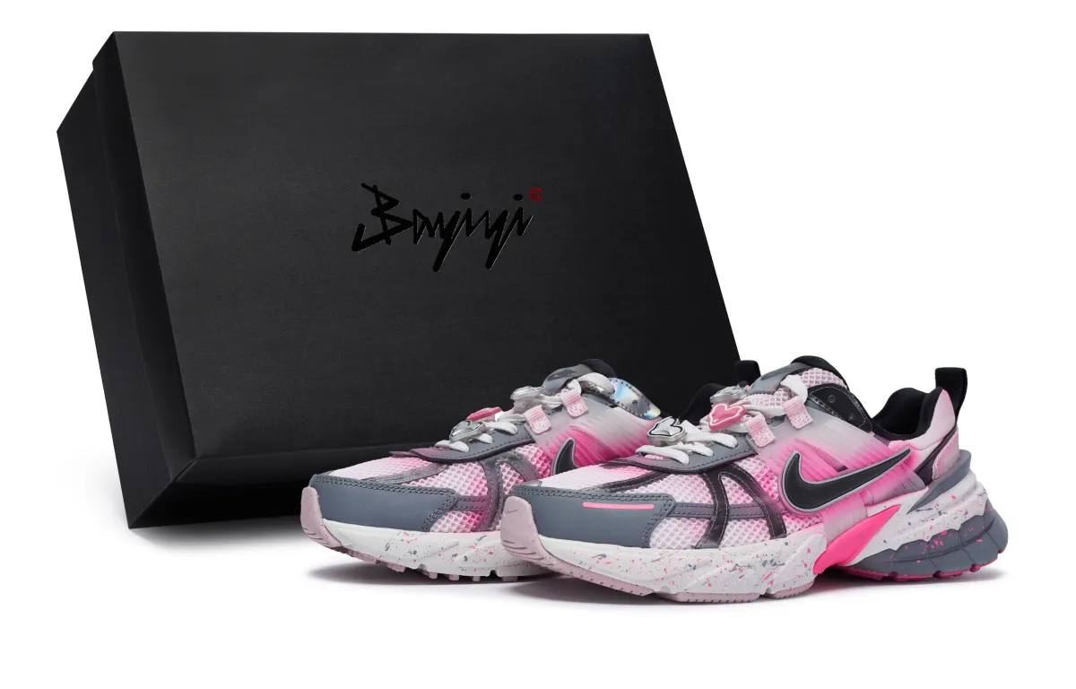 Nike V2K Run Low top Running Shoes Women's Pink Gray