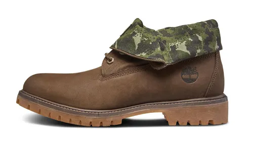 Timberland Roll Top Boots Basic 'Brown Green Camouflage'