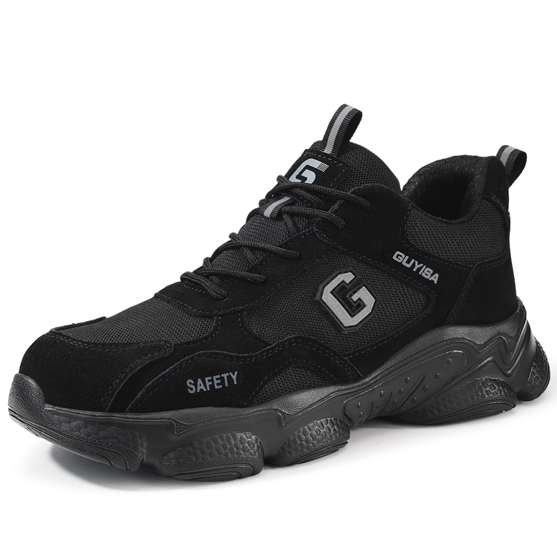 LANOUDUN Moisture Wicking, Impact Resistant, Lightweight Low top Outdoor Shoes Unisex Black