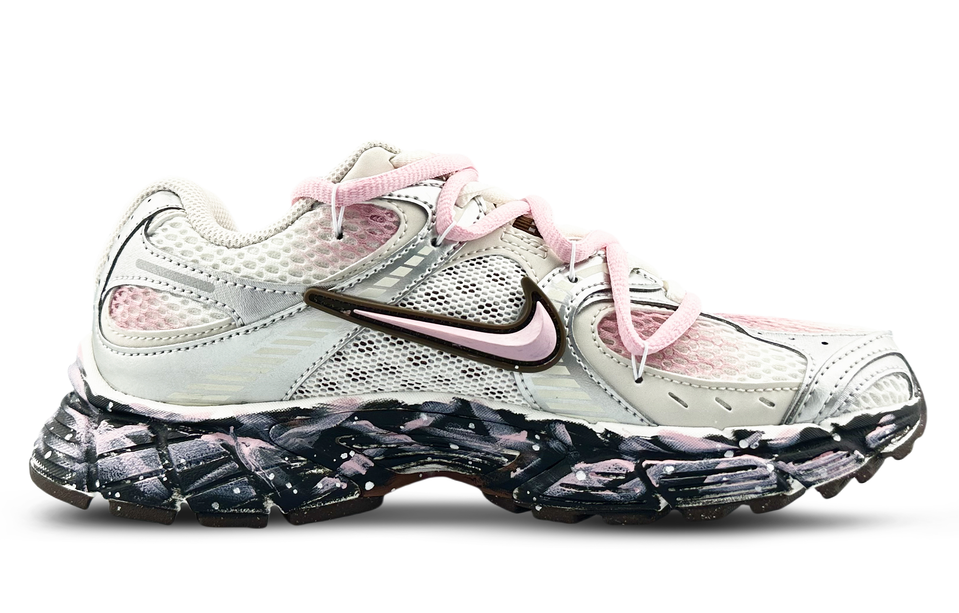 Nike V5 RNR Abrasion Resistant Breathable Low top Running Shoes Women’s White Pink