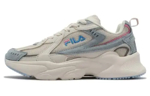 FILA Cushioning, Wear Resistant Low top Running Shoes Women's Beige Blue