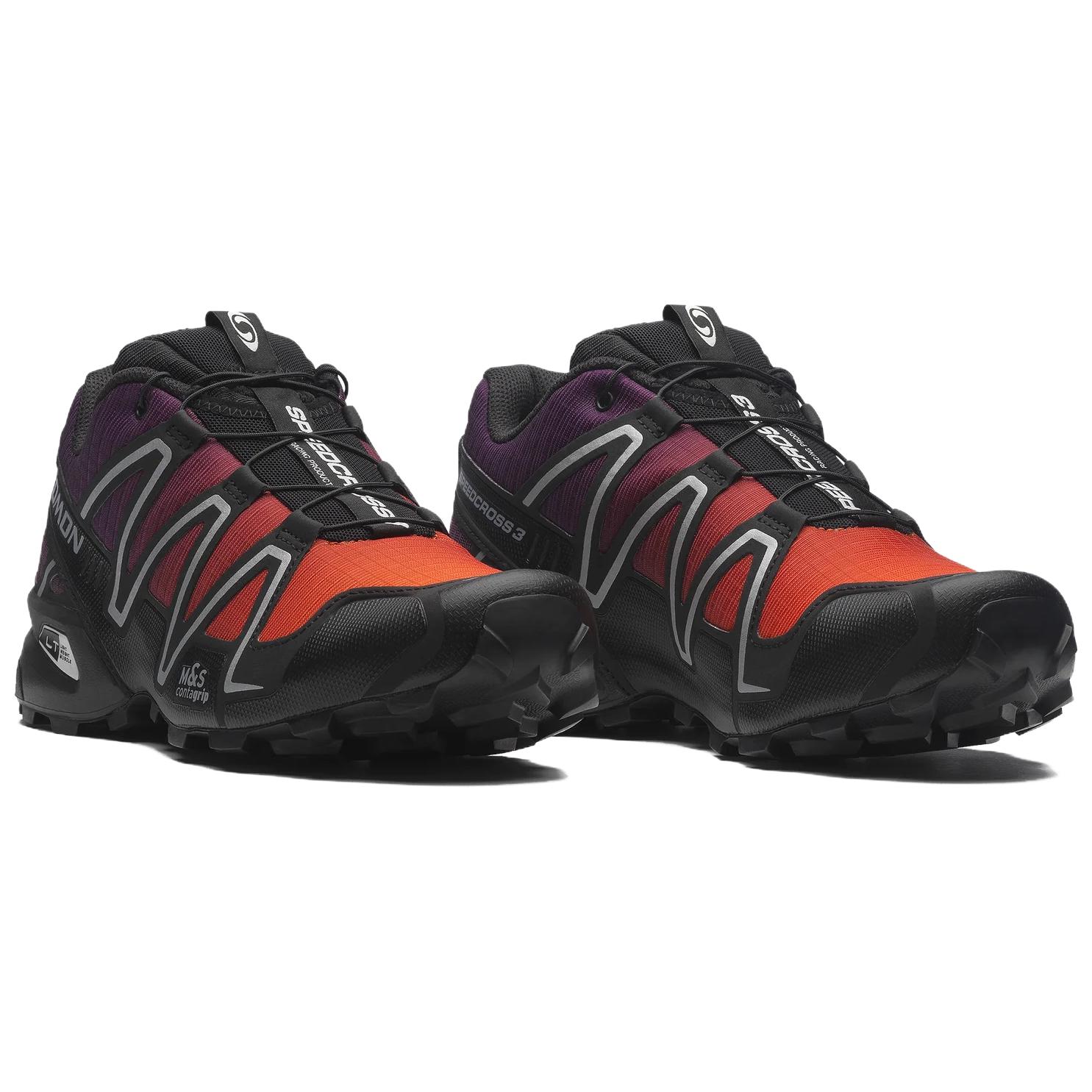 SALOMON Speedcross 3 Rubber/Lightweight Muscle/Rubber Running Shoes Unisex Black Orange