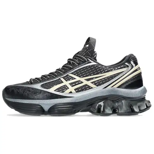 ASICS x KIKO KOSTADINOV GEL KINETIC FLUENT Textile, Synthetic Leather FF BLAST Running Shoes Unisex Black Vanilla White
