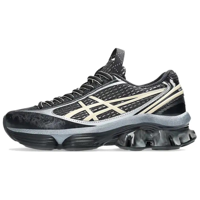 ASICS x KIKO KOSTADINOV GEL KINETIC FLUENT Textile, Synthetic Leather FF BLAST Running Shoes Unisex Black Vanilla White