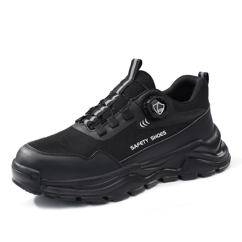 LANOUDUN Impact Resistant Lightweight Low top Outdoor Shoes Men’s Black
