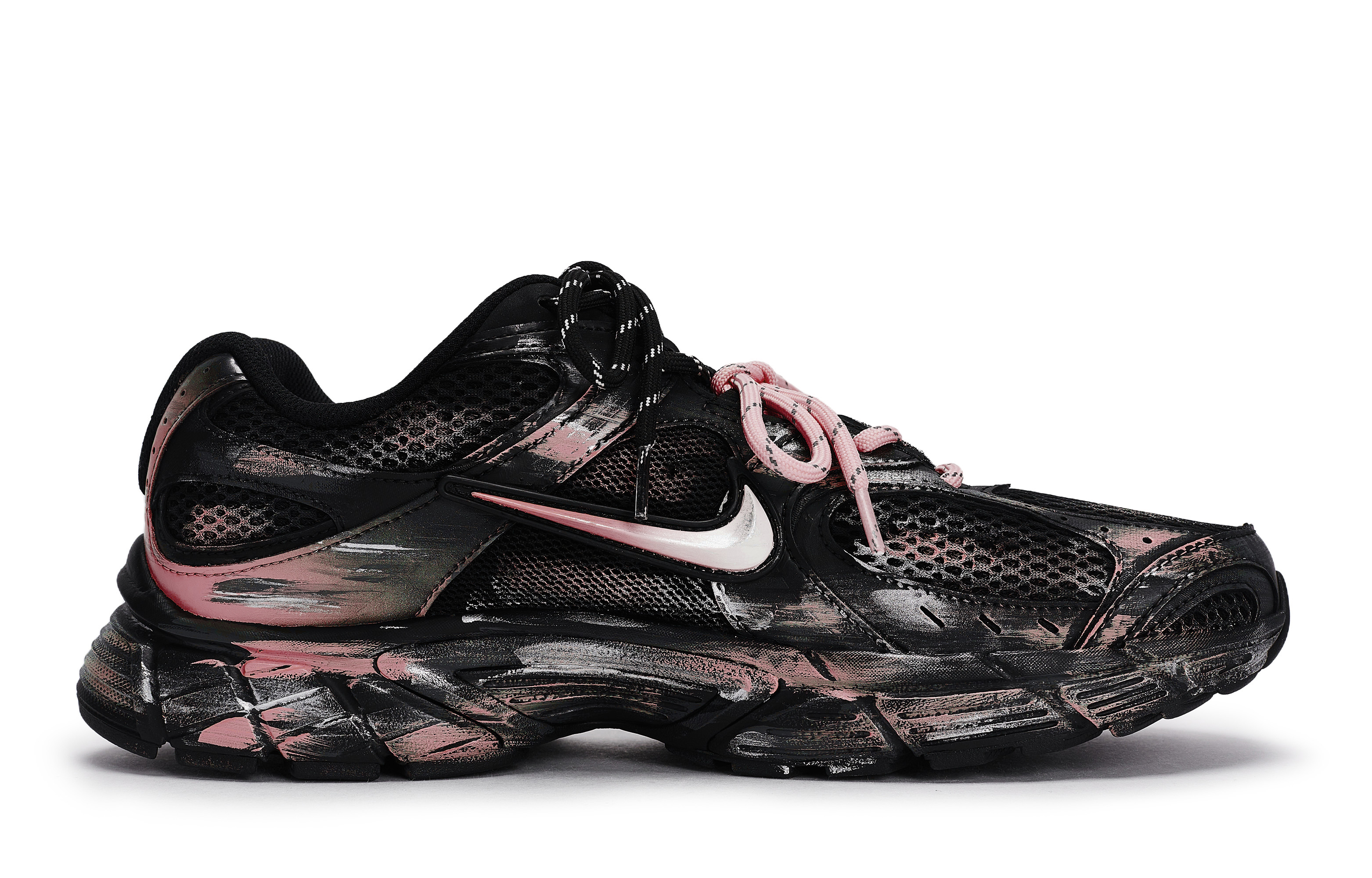 Nike V5 RNR Abrasion Resistant Abrasion Resistant Low top Running Shoes Unisex Black Silver