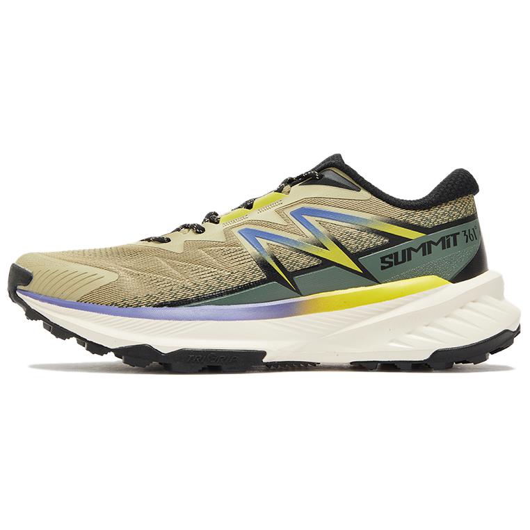 361° Slip Resistant Abrasion Resistant Low top Casual Running Shoes Men’s Green Yellow