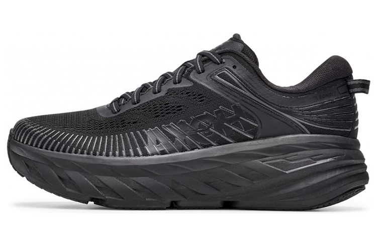 Женские кроссовки HOKA ONE ONE Bondi 7 (черные)