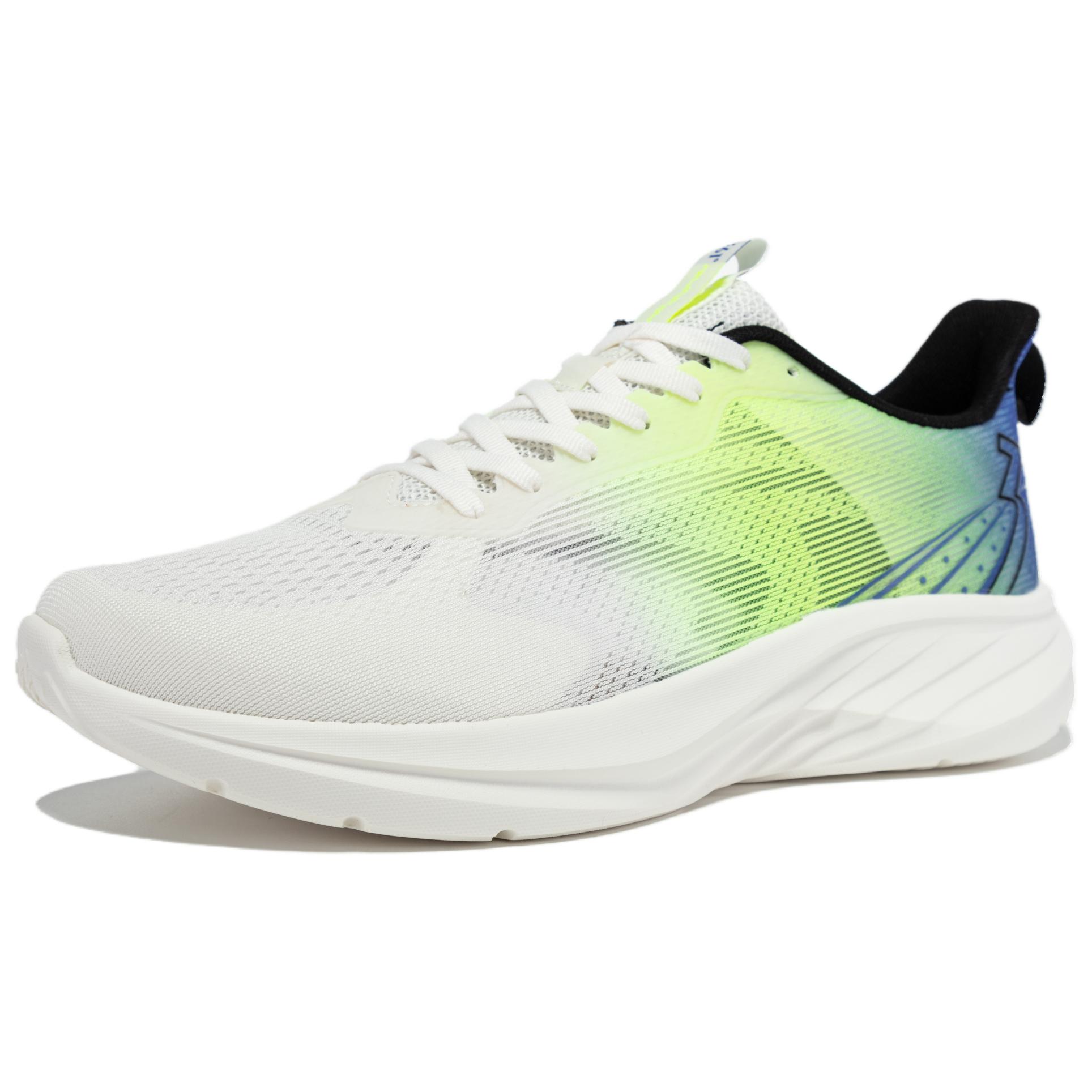 361° Cushioning Lightweight Cushioning Lightweight Low top Casual Running Shoes Men’s White Cyan Blue