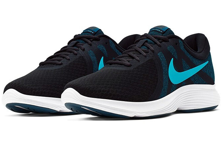 Мужские кроссовки Nike REVOLUTION 4 (черно-синий) — Чёрныйсиний — фото 3