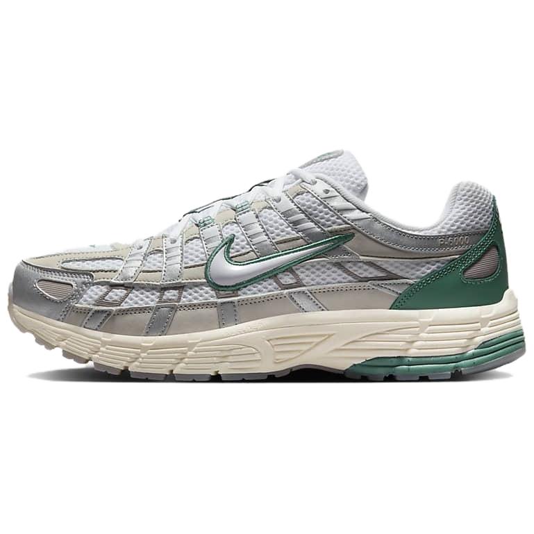 Nike P-6000 Comfortable, non-slip, wear-resistant, low-top casual urban commuting running shoes, same style for men and women, gray green