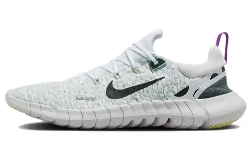 Nike Free Run 5.0 White Light Silver