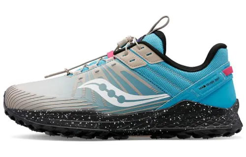 Saucony Mad River TR 2 Rapid Current Cushioning Abrasion Resistant Lightweight Low top Running Shoes Women's Blue Black