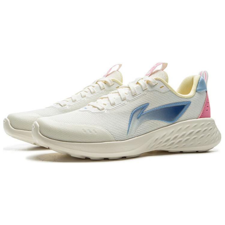 Li Ning Slip Resistant Coverage Support Low top Casual Running Shoes Women’s Ivory Pink