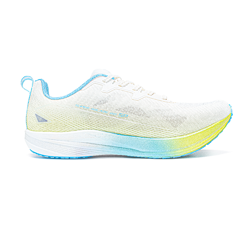 VICTORY LIGHT Low top Carbon Plate Training Sprint Running Shoes Unisex White Blue Green