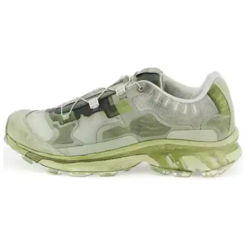 SALOMON Bamba 5 Comfortable Cushioning Slip Resistant Abrasion Resistant Low top Running Shoes Unisex Green White