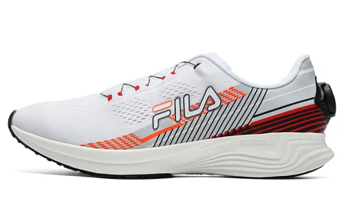 FILA Textile, TPU Cushioning Abrasion Resistant Lightweight Low top Running Shoes Men's White