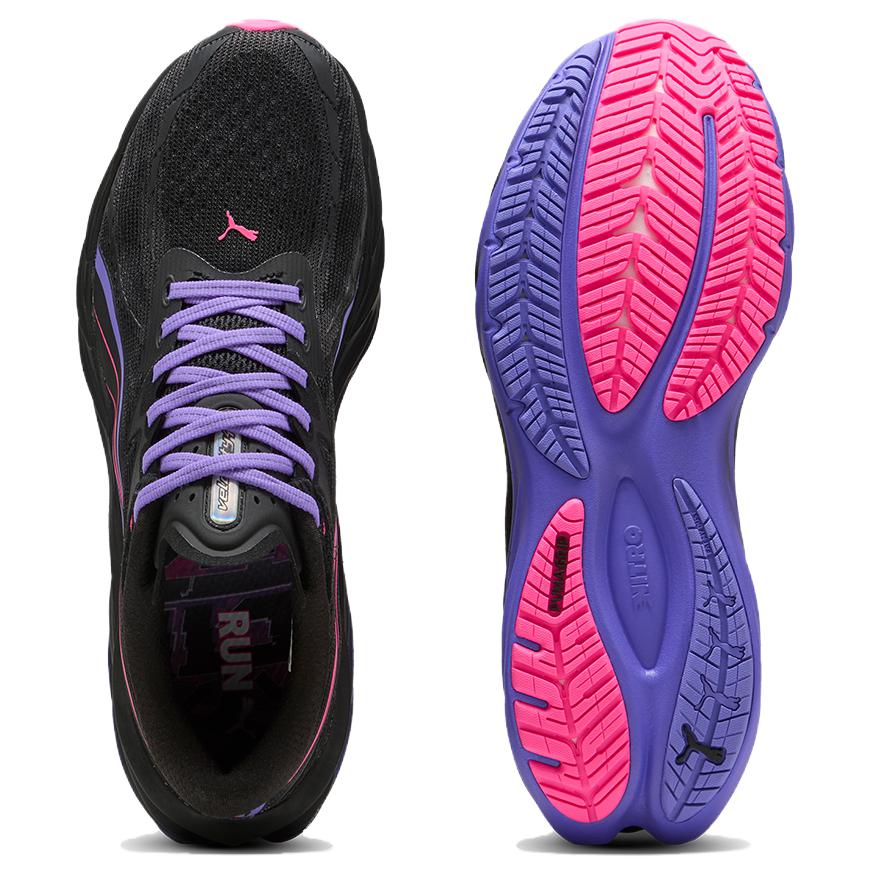 PUMA Velocity NITRO 4 Running Shoes Unisex Black Purple
