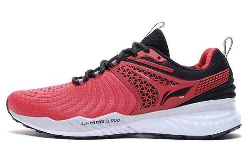 Li Ning Cloud 5 V2 Running Shoes Unisex Low Top Red/Black
