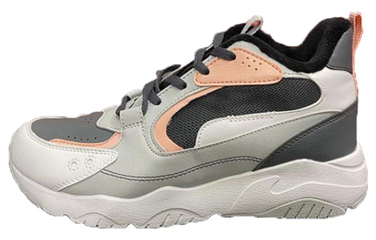 Li Ning Fleece Lined, Comfortable Versatile Cushioning, Wear Resistant Low top Running Shoes Women’s Gray Black White