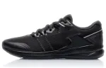 Li Ning Lightweight Non slip Lightweight Low top Running Shoes Unisex All Black