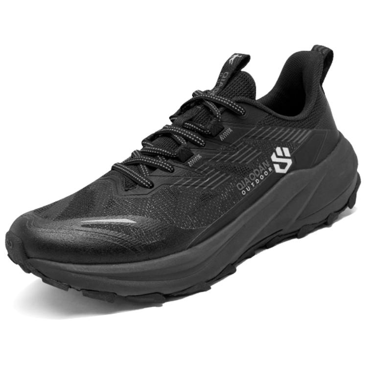 QIAODAN Enjoy The Wild Running Shoes Men’s Low Top Black/Lightning Gray