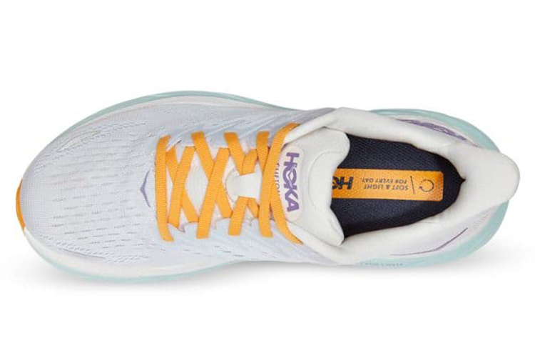 HOKA ONE ONE Clifton 8 Blanc De Blanc Purple Seafoam Women’s