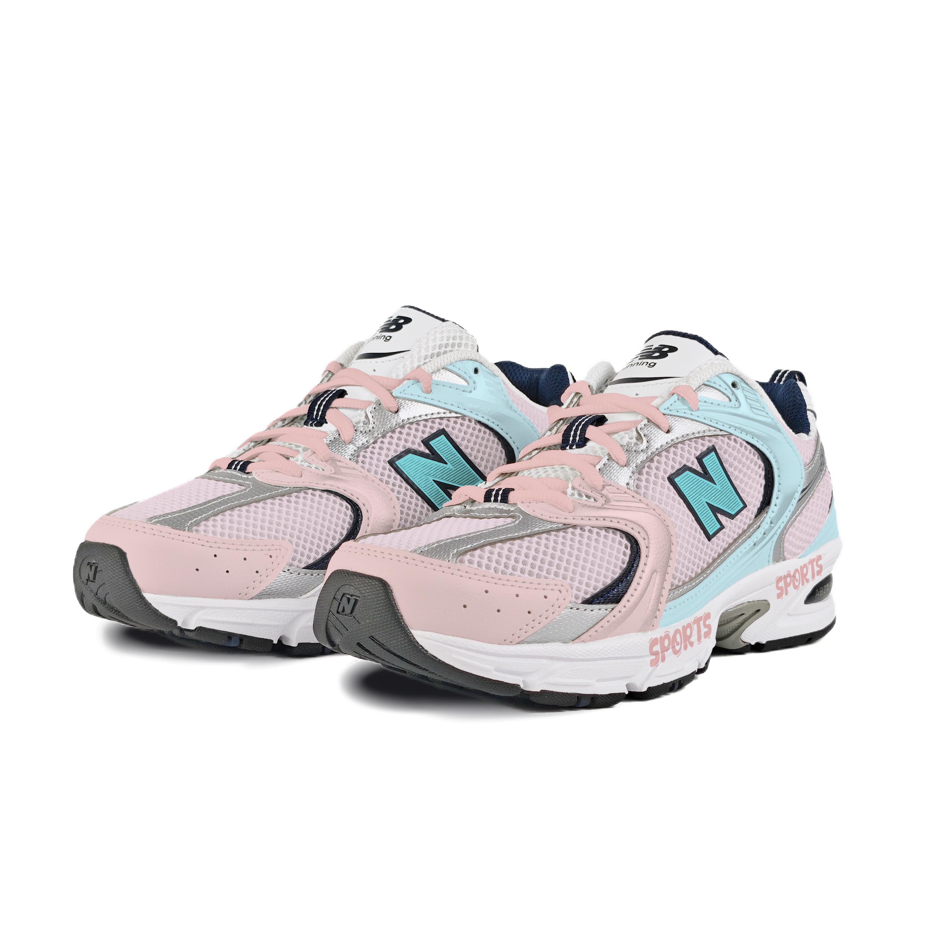 New Balance NB 530 Abrasion Resistant Low top Running Shoes Unisex Pink Blue