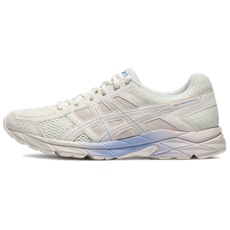 Asics Gel Contend 4 Abrasion Resistant Breathable Coverage Low top Running Shoes Women's Beige