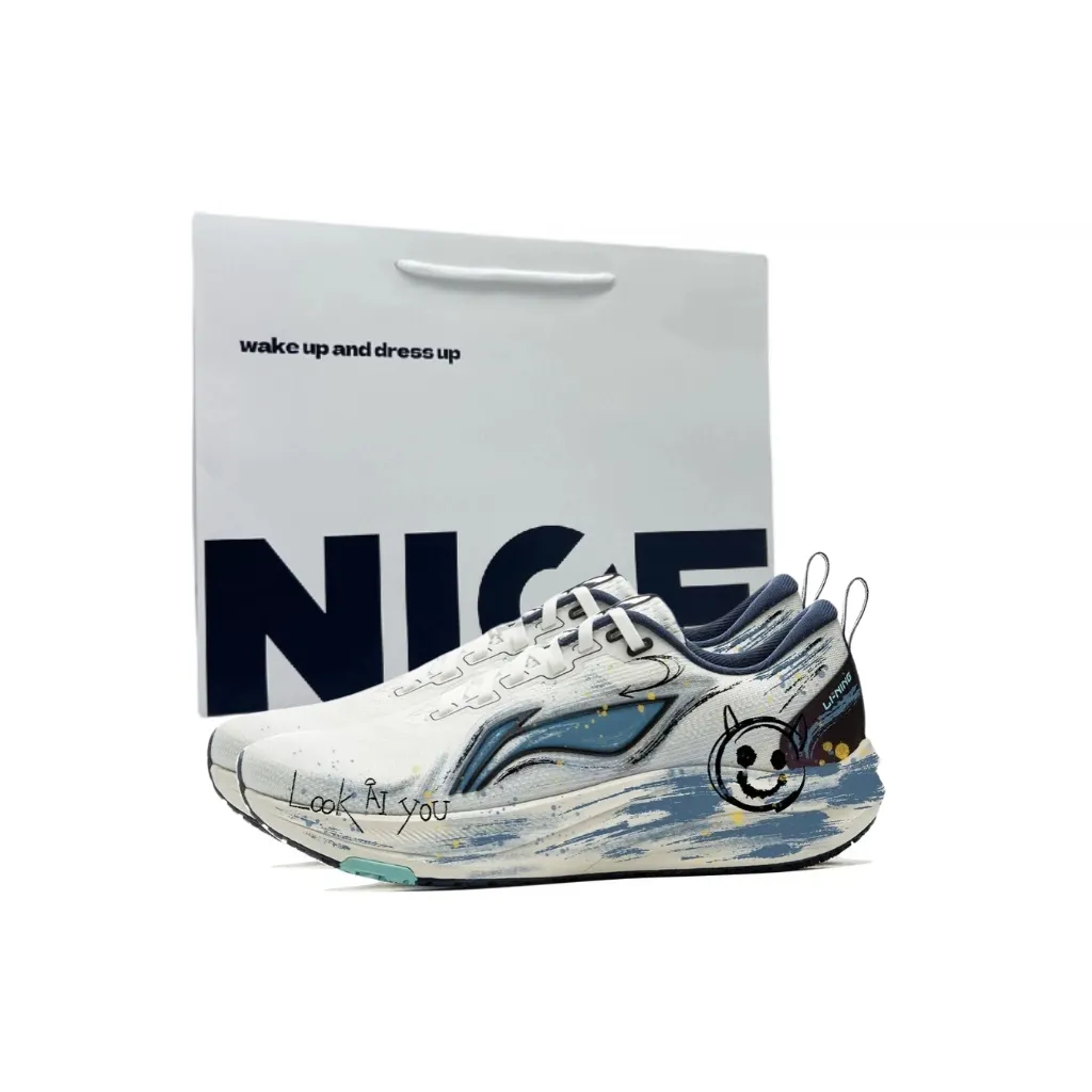 Li Ning Red Hare 8 Cushioning Slip Resistant Abrasion Resistant Low top Casual Training City Commuting Running Shoes