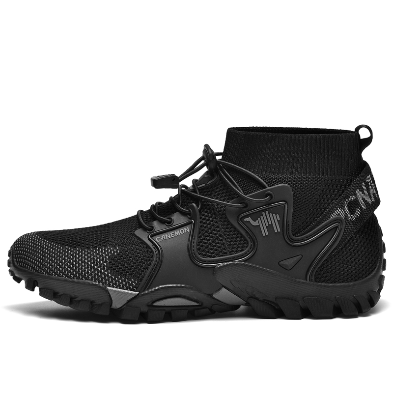 LINGHANGLUOTUO Slip Resistant And Breathable Coverage High top Outdoor Shoes Men’s