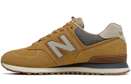 New Balance NB 574 Wabi Sabi mesh low-top casual running shoes for men and women, earthy yellow, D wide