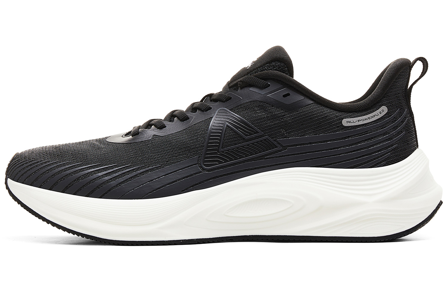 PEAK Cushioning Slip Resistant Abrasion Resistant Lightweight Low top Training Running Shoes Men’s Black Ivory