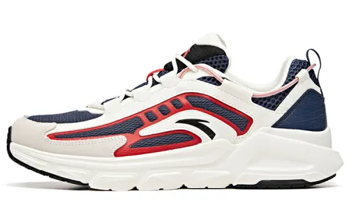 Anta Flying Cushioning Slip Resistant Abrasion Resistant Low top Running Shoes Men's Blue White