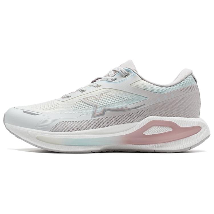 XTEP Starburst Abrasion Resistant Slip Resistant Low top Sprint Running Shoes Women’s Gray Pink Blue