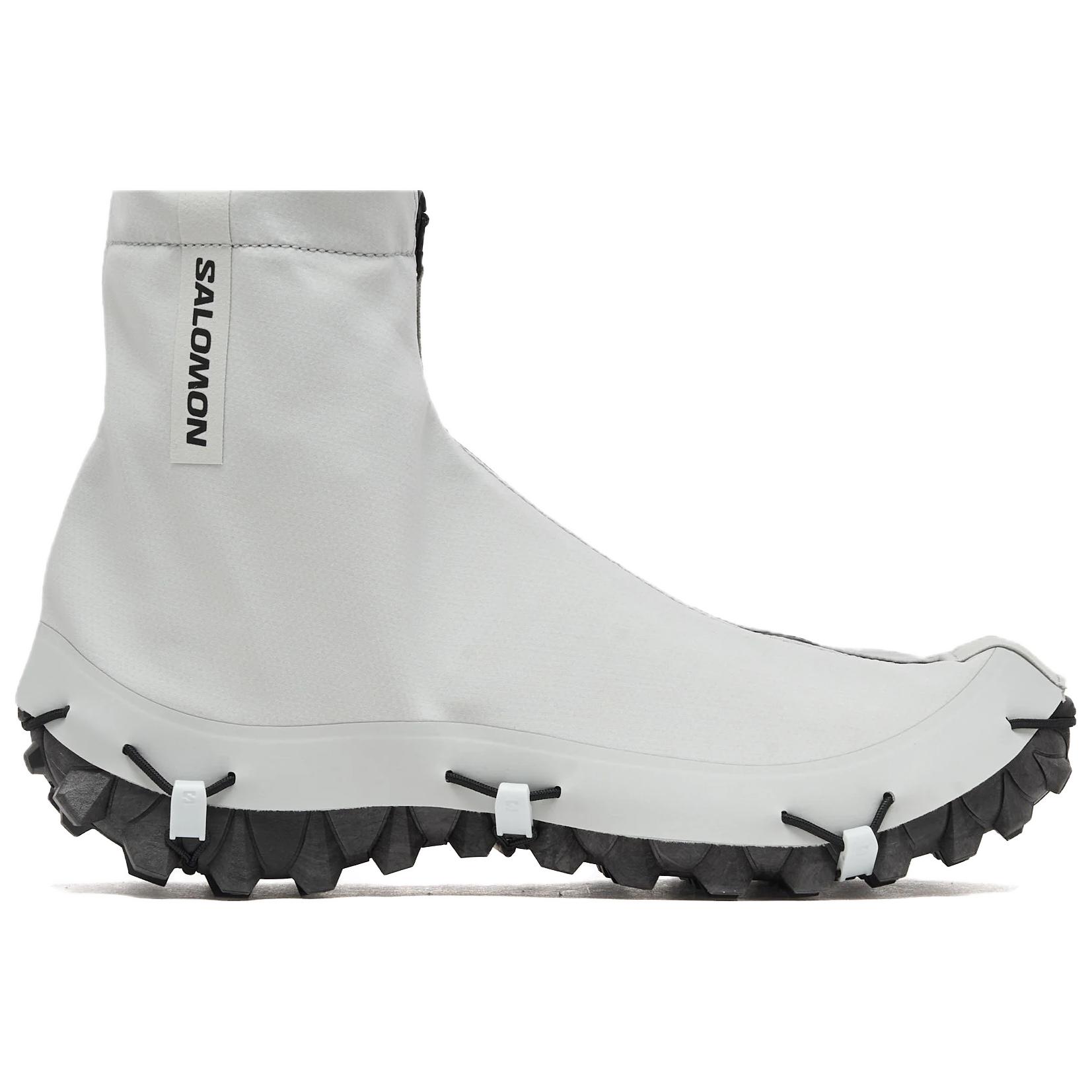SALOMON SNOWCLOG ADVANCED Cushioning Coverage Support Mid top Outdoor Shoes Unisex White Black