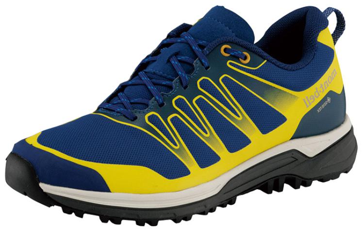 MONTBELL Abrasion Resistant Lightweight Wear resistant And Lightweight Low top Outdoor Shoes Men’s Blue Yellow