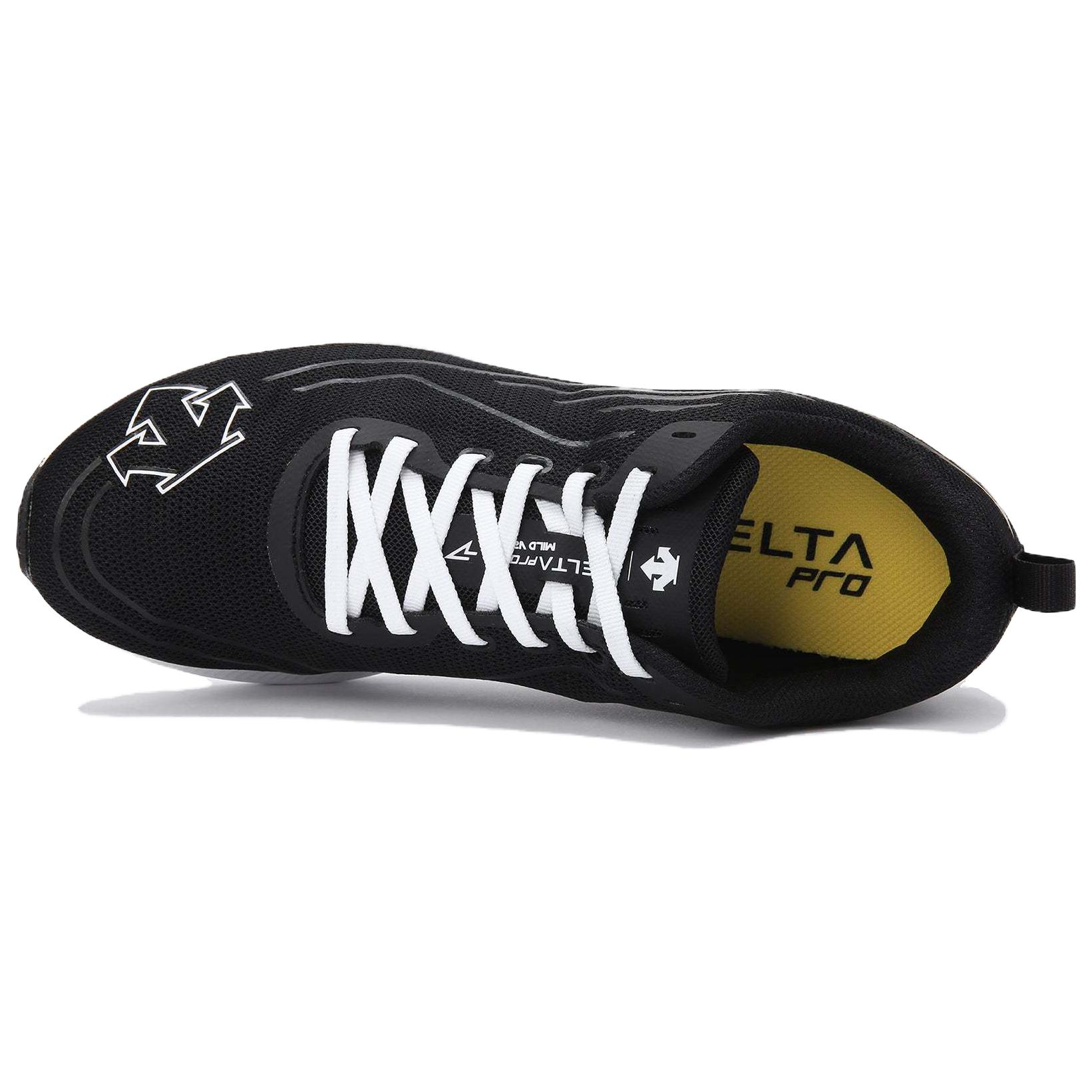 DESCENTE Delta Pro Cushioning Slip Resistant Low top Running Shoes Unisex Black
