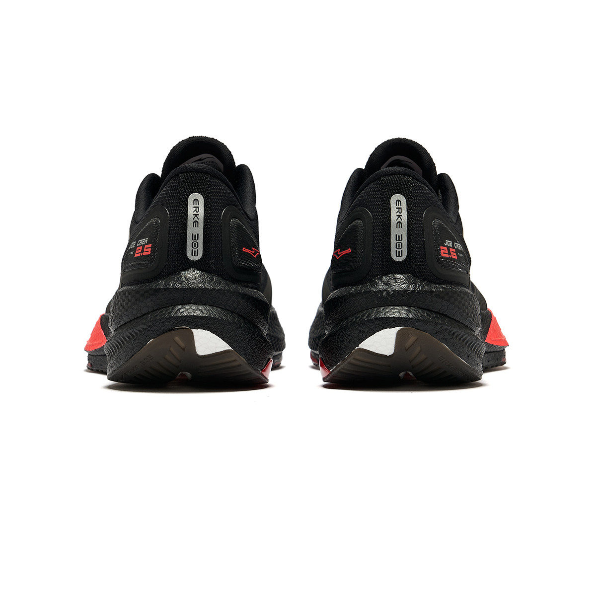 Erke Dust Free 2.0 Cushioning Abrasion Resistant Lightweight Low top Running Shoes Men’s Black Red