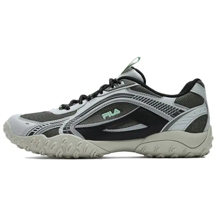 FILA Pebble Cushioning Low top Long Distance Running Sprint Running Shoes Men's Gray