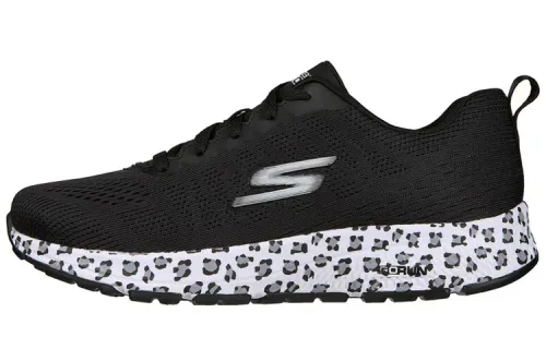Skechers Go Run Consistent Comfortable Fabric Low top Running Shoes Women's Black White