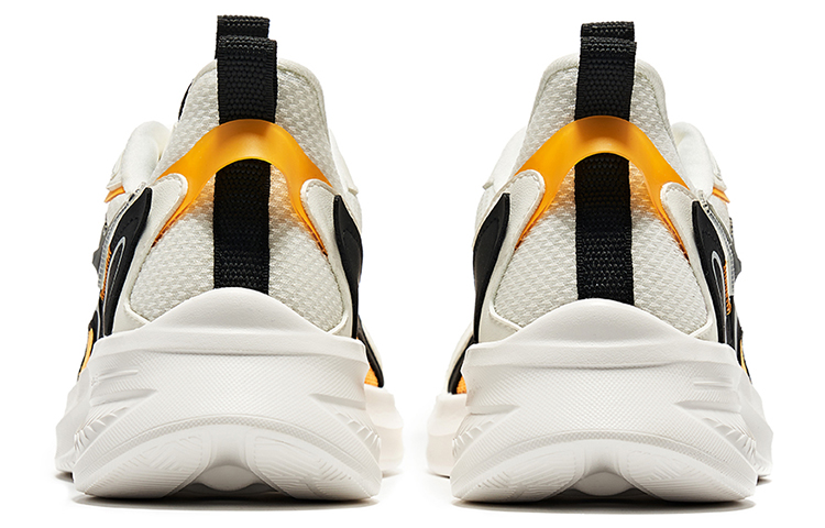 Erke Slip Resistant, Abrasion Resistant, Lightweight Low top Running Shoes Men’s White Black Regular